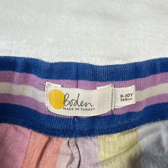 Mini Boden Rainbow Stripe Jersey Knit Skort Size 9-10Y Casual Vacation Preppy - Picture 4 of 10